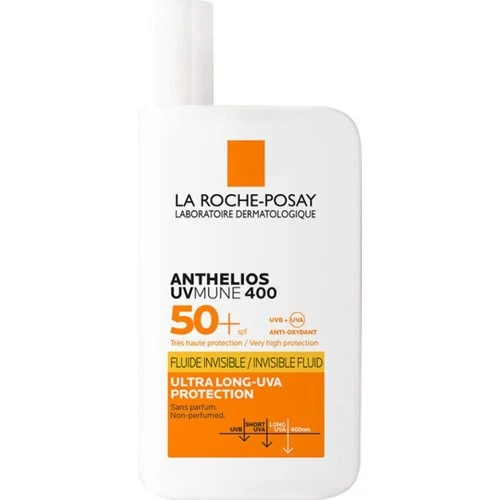 La Roche Posay Anthelios UVMUNE400 Invisible Fluid Tüm Cilt Tipleri Için SPF50+ Yüz Güneş Kremi 50 M ürün görseli