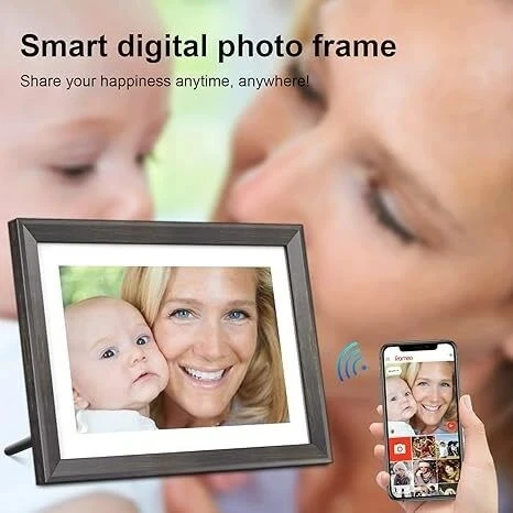 YunQiDeer Dijital Fotoğraf Çerçevesi WiFi 10.1 Inc IPS 16GB 1280x800 IPS Ekran - Resim 3