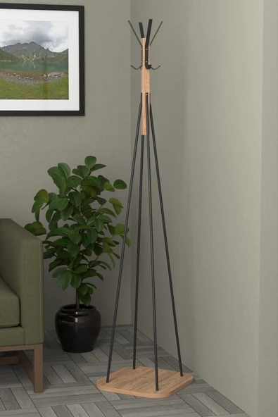 Retodesign Portmanto Askı Ayaklı Elbise Askısı Fortmanto Askılık 1799A ürün görseli