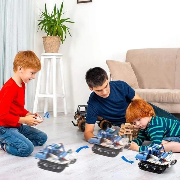 VERTOY Uzaktan Kumandalı Pilli Robot Yapım Seti - Resim 4