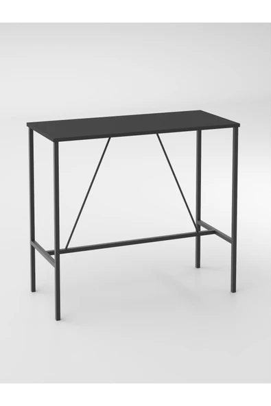 Retodesign RETODESİGN SİYAH BAR MASASI / YEMEK MASASI 1652S - Resim 2