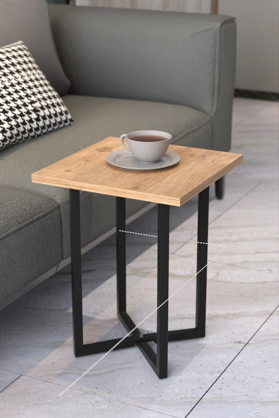 Retodesign Açelya Kare Orta Sehpa Ve 4 Zigon Sehpalı Takım 5005 - Resim 3