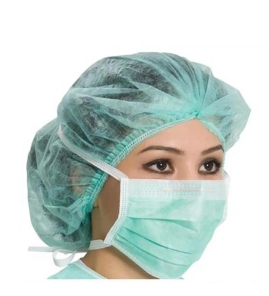 100 Adet Medikal Bağcıklı Maske 3 Katlı Telli Bağlama İpli ürün görseli