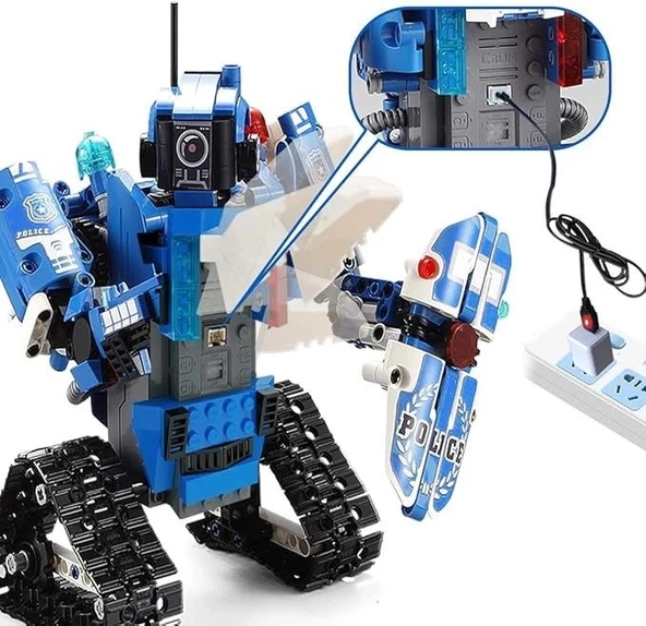 VERTOY Uzaktan Kumandalı Pilli Robot Yapım Seti - Resim 3