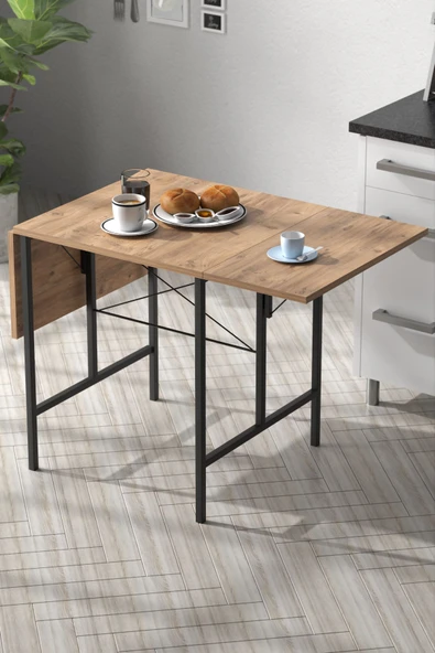 Retodesign RETODESİGN YILDIZ KATLANIR MUTFAK MASASI . KATLANIR MASA 1625 ürün görseli