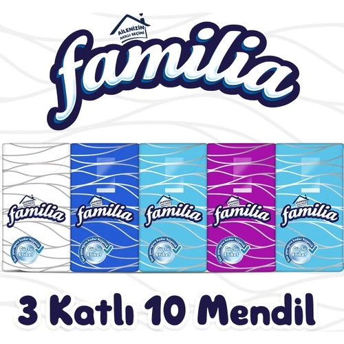 Familia 3 Katlı 10 Paket Mendil ürün görseli