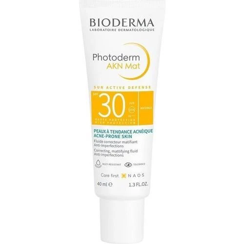 Bioderma Photoderm Akn Mat 30 Faktör Matlaştırıcı Karma-Yağlı Ciltler İçin Renksiz Yüz Güneş Koruyucu Krem 40 ml ürün görseli