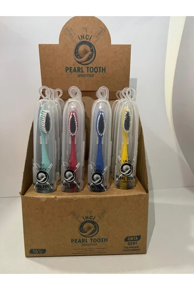 CSP İNCİ KUTULU 4 ADET ORTA SERT DİŞ FIRÇASI - Resim 2