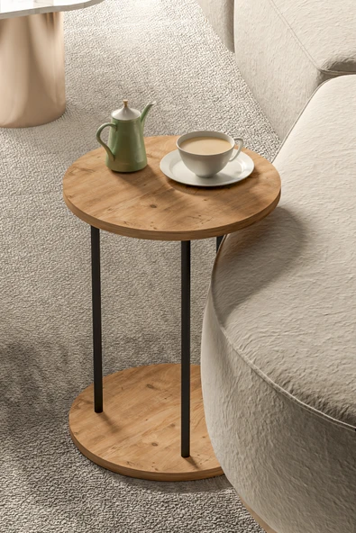 Retodesign YUVARLAK ÇAM C SEHPA 1610 - Resim 5