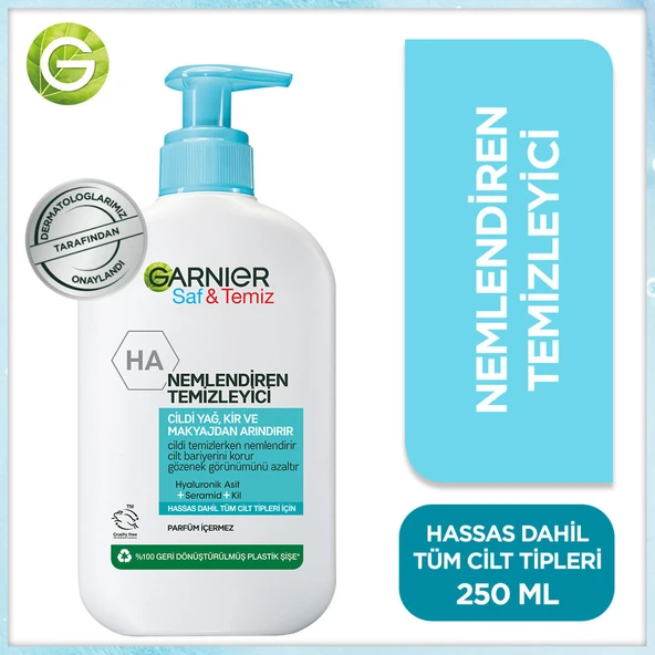 Garnier Saf&Temiz Nemlendiren Temizleyici 250 ml ürün görseli