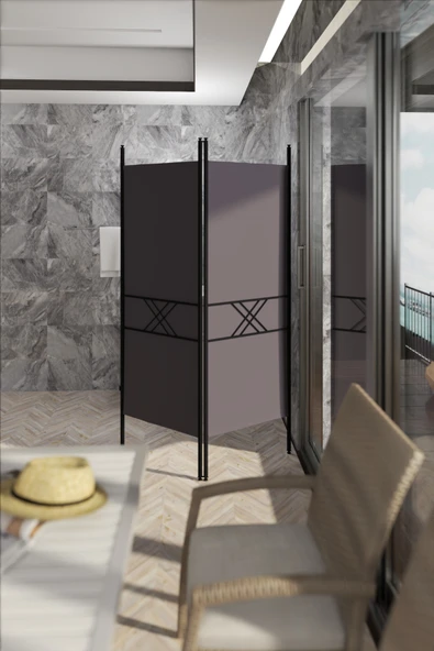 Retodesign RETODESİGN 2 KANATLI PARAVAN 1442 - Resim 4