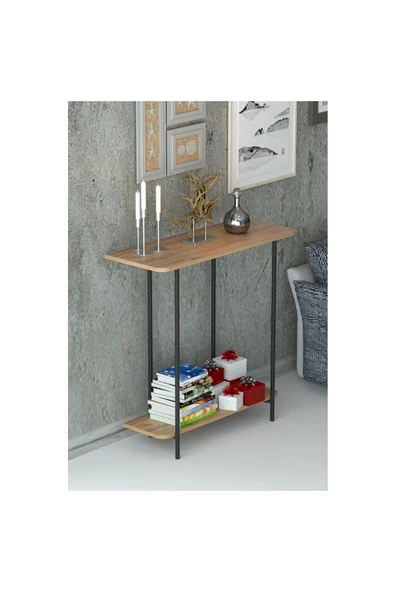 Retodesign Atlantik Çam Konsol / Dresuar / Çok Amaçlı Raf 1125 - Resim 2