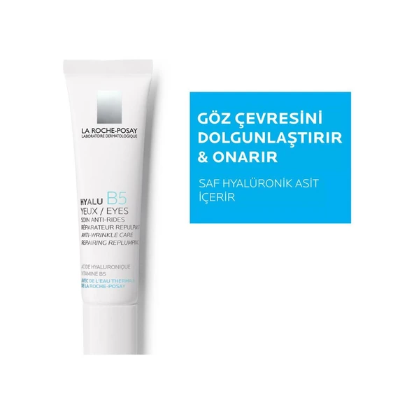 La Roche Posay Hyalu B5 Kırışıklık Karşıtı-Aydınlatıcı B5 Vitamini-Hyalüronik Asit Hipoalerjenik 40 Yaş + Göz Çevresi Krem 15 ml - Resim 2