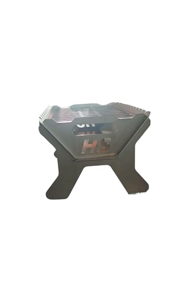 VANİLLA HANDESEVİM Katlanabilir Mangal | 25x40 cm Pişirme Alanı | 1,5 mm Kalınlık - Resim 3