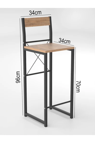 Retodesign Raflı Good Bar Takımı Çam 2652A - Resim 5