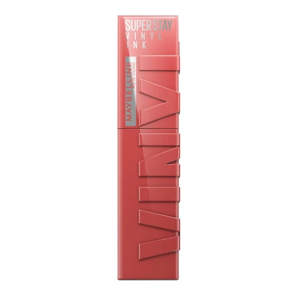 Maybelline New York Super Stay Vinyl Ink Uzun Süre Kalıcı Likit Parlak Ruj 15 Peachy - Resim 4