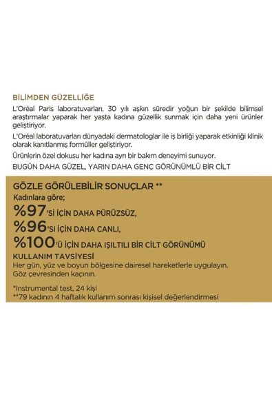 L'Oréal Paris Yaş Uzmanı 30+ İnce Çizgi Görünümünü Azaltan & Cilde Canlı Görünüm Veren, Kırşıklık Karşıtı Krem 50ml - Resim 4