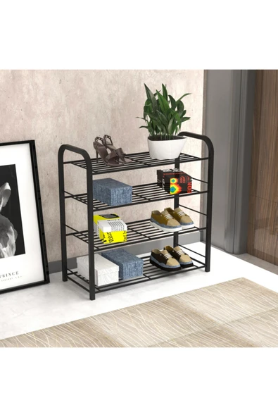 Retodesign Retohome Metal 4 Katlı Ayakkabılık Ve Çok Amaçlı Raf 2321 - Resim 2