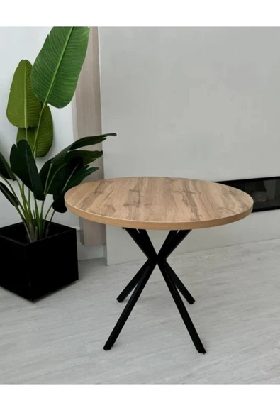 Retodesign 90 Çap Atlantik Çam Yuvarlak Masa 7001 ürün görseli