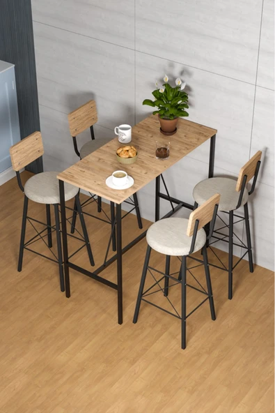 Retodesign İMAJ ÇAM 60/120 BAR MASALI TAKIM 4651A - Resim 4