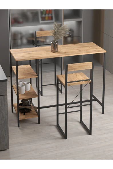 Retodesign Raflı Good Bar Takımı Çam 2652A - Resim 3