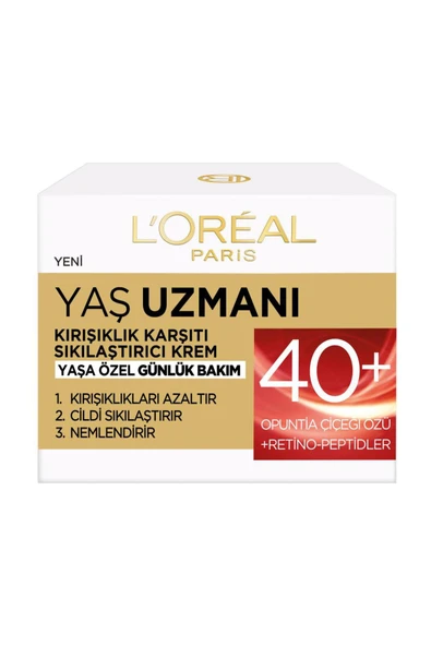 L'Oréal Paris Yaş Uzmanı 40+ Kırışıklık Karşıtı Sıkılaştırıcı Krem - Resim 4