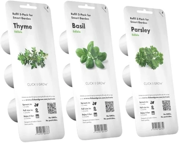 Click & Grow Kapalı Alan Bitki Bahçesi Seti Büyüme Işığı İle - Lacivert - Resim 2