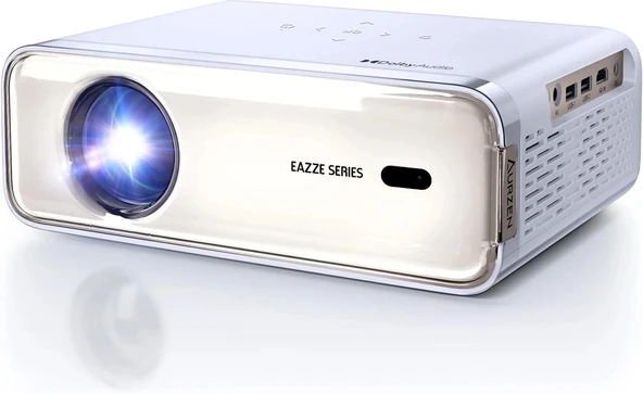 Aurzen Eazze D1 Akıllı Projektör WiFi ve Bluetooth - Yerel 1080P Film - Altın ürün görseli 1