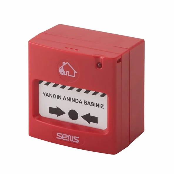 SENS BRC-100 Resetlenebilir Konvansiyonel Röleli Yangın İhbar Butonu ürün görseli