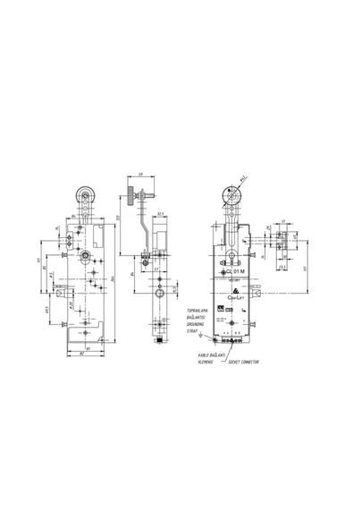 CAN-LİFT Çift Emniyetli Asansör Durak Kapı Kilidi (CL01M SAĞ) - Resim 5