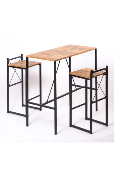 Retodesign Bar Masası 100 / 45 Yemek Masası - Resim 3