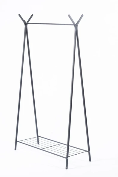 Retodesign Retohome Ayaklı Raflı Konfeksiyon Askısı - Resim 3