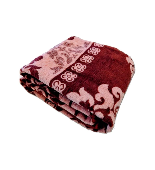 Çift Kişilik Lüks Uşak Battaniyesi KARMA RENK ürün görseli