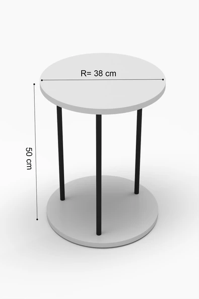 Retodesign YUVARLAK ÇAM C SEHPA 1610 - Resim 6