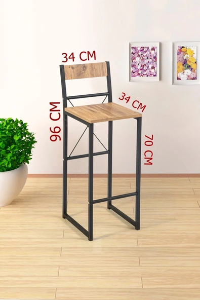 Retodesign Retohome Good 100/45 Bar Masası /yemek Masası Takımı 1651 - Resim 6