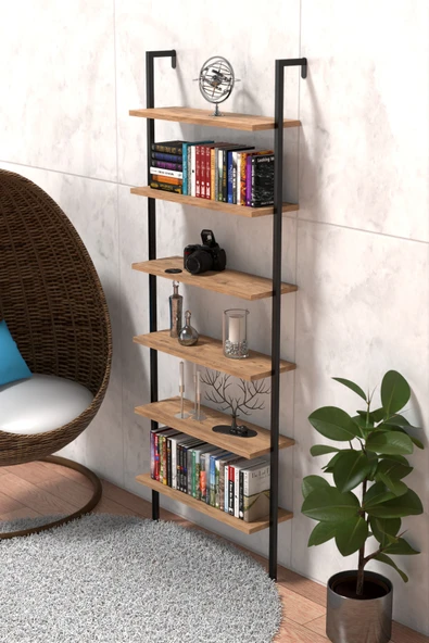Retodesign Duvara Monte 6 Katlı Raf , Duvar Rafı - Kitaplık 2603 - Resim 4