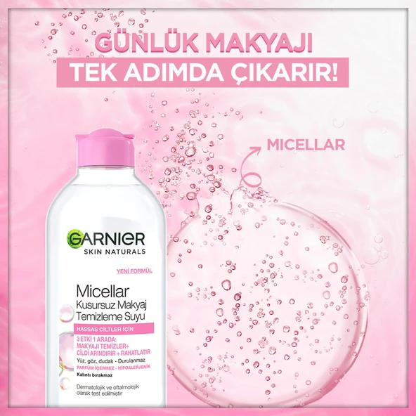 Garnier Micellar Kusursuz Makyaj Temizleme Suyu 400 ml - Resim 4