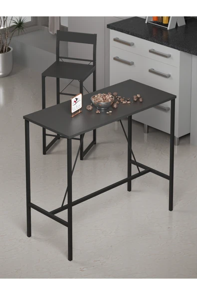 Retodesign RETODESİGN SİYAH BAR MASASI / YEMEK MASASI 1652S ürün görseli