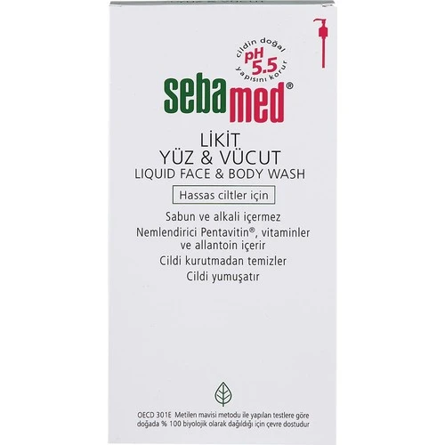 Sebamed Yüz ve Vücut Temizleyici Likit 1000ML (2 Li Set) - Resim 5