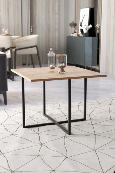 Retodesign Açelya Kare Orta Sehpa Ve 4 Zigon Sehpalı Takım 5005 - Resim 2