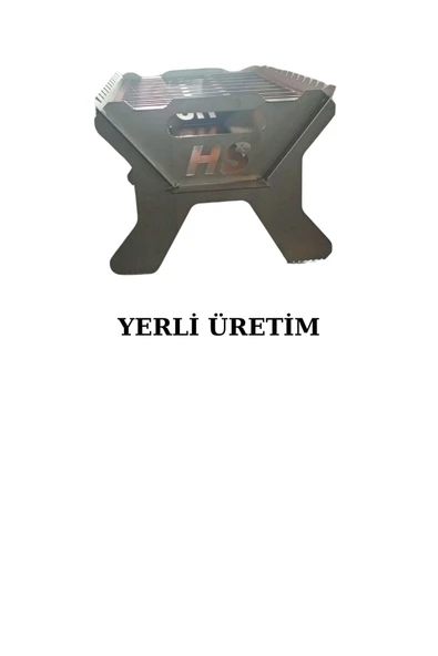 VANİLLA HANDESEVİM Katlanabilir Mangal | 25x40 cm Pişirme Alanı | 1,5 mm Kalınlık - Resim 2