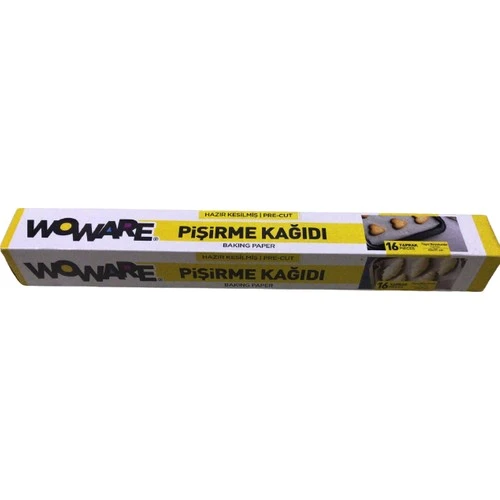 Woware Hazır Kesilmiş Pişirme Kağıdı 16 Yaprak 1 Paket ürün görseli