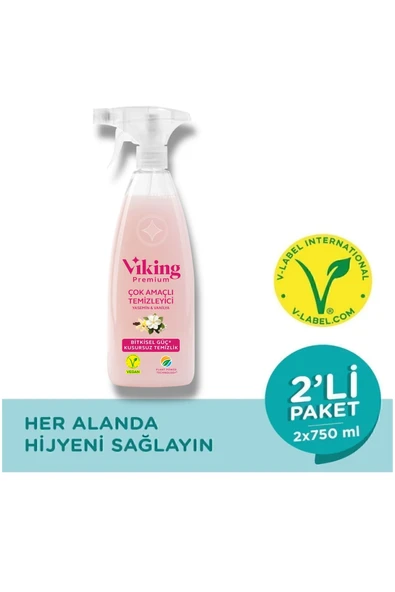 Premium Çok Amaçlı Yasemin & Vanilya 750 Ml 2 Adet - Resim 2