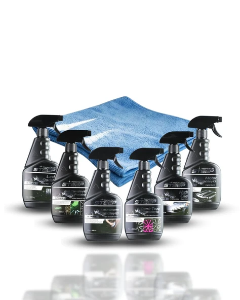 STEEP Ultimate Oto Yıkama Seti 6 Parça Premium Ürün ve Mikrofiber 40X40 Bez ürün görseli 1