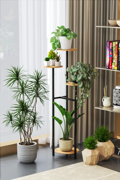 Retodesign 4 Yuvarlak Raflı Çiçeklik 1480 ürün görseli