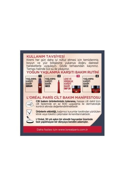 L'Oréal Paris Revitalift Lazer X3 Leke ve Kırışıklık Karşıtı Bakım GKF25 - Resim 3