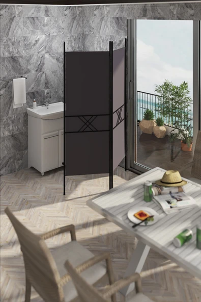 Retodesign RETODESİGN 2 KANATLI PARAVAN 1442 - Resim 5