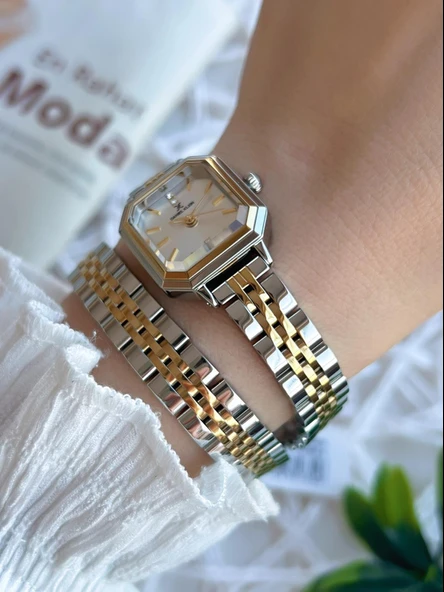 Daniel Klein 2 Yıl Garantili Özel Tasarım Dolamalı Kordonlu 3 Atm Kadın Kol Saati ZJ.14098.4 - Resim 2