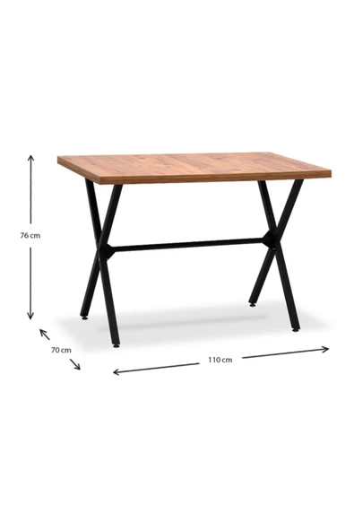 Retodesign Yemek Masası / 70/110 Mutfak Masası 1720 - Resim 3