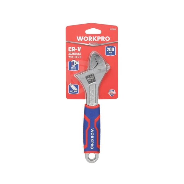 WORKPRO WP272011 200mm Cr-V Profesyonel Kurbağacık Anahtar - Resim 11